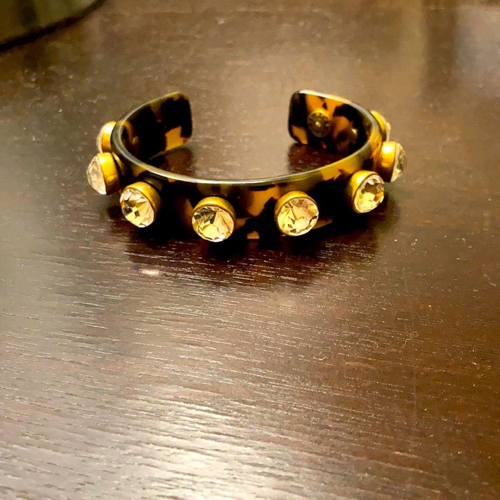 J Crew leopard bracelet cuff